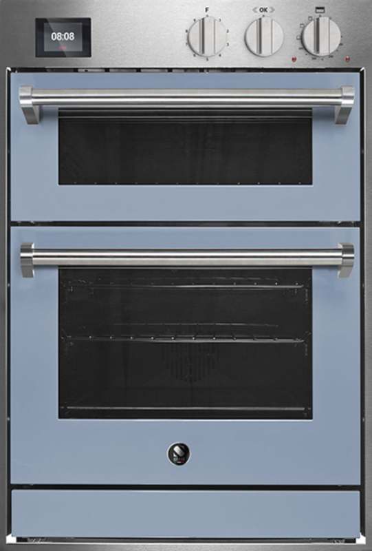 Сталь Genesi 60x90, встраиваемый духовой шкаф, цвет Celeste, Combisteam, GQFFE6-SCE, с гарантией 5 лет!