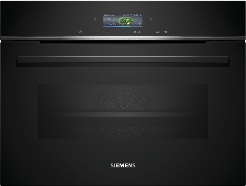 Siemens CB774G1B1, iQ700, sisseehitatud kompaktahi, 60 x 45 cm, must, roostevaba teras, kr A+, garantiiga 5 aastat!