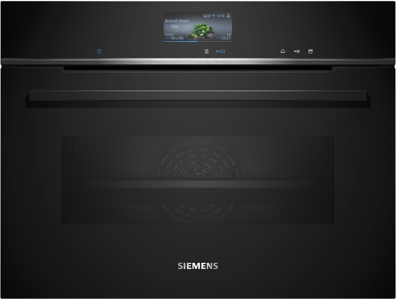 Siemens CS736G1B1, iQ700, sisseehitatud kompaktne auruahi, 60 x 45 cm, must, roostevaba teras, A+ kr, garantii 5 aastat