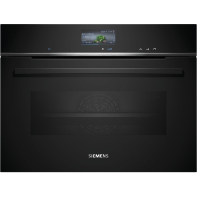 Siemens CS736G1B1, iQ700, sisseehitatud kompaktne auruahi, 60 x 45 cm, must, roostevaba teras, A+ kr, garantii 5 aastat