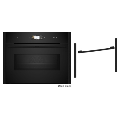 Neff CMS23D, SET C29MS31Y0, compact oven with microwave and Z9045DY0, Flex Design Kit, 45 cm, Deep Black, WITH 7 YEAR WARRANTY