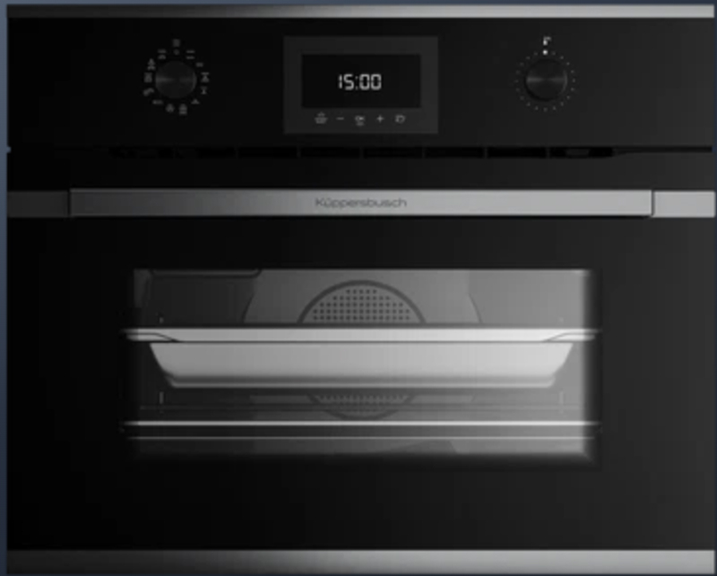 Küppersbusch CBD 6340.0 S3, compact oven black / silver chrome, with 5 year guarantee!