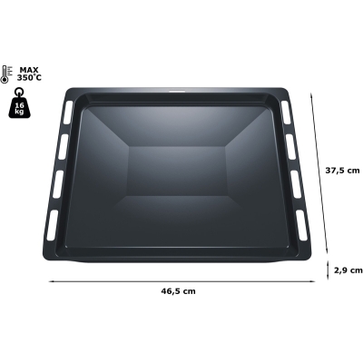Siemens HZ431002, baking tray, 29 x 465 x 375 mm, dishwasher safe