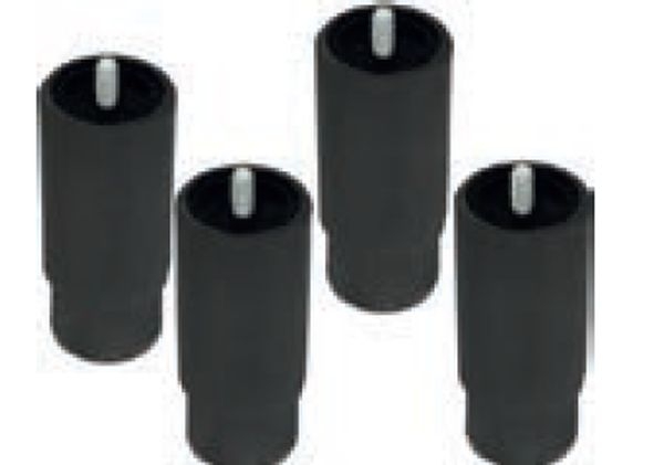 Terasest reguleeritavad plastikjalad - K 120-180mm, Nero Fumo, OA-PR NF