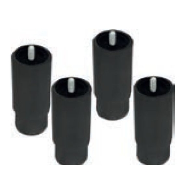 Стальные регулируемые пластиковые ножки - В 120-180 мм, Nero Fumo, OA-PR NF