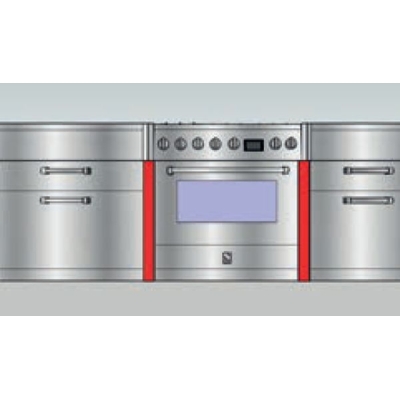 Панель из нержавеющей стали для первого ряда/острова, GA-EGI