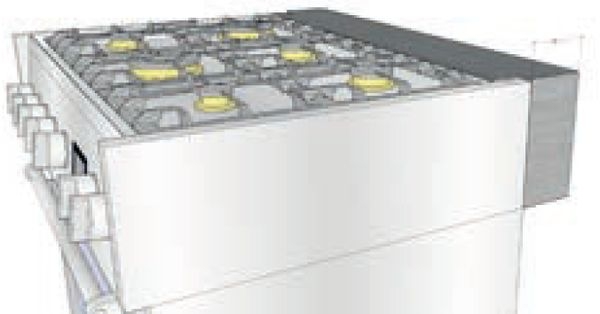 Terasest otsapaneel 10 cm sügavus - 70 cm eraldiseisvad ahjud, GA-D7-Q