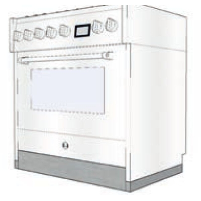 Terasest 3 cm aluse püstik pliidile/moodulile - 70 cm, SA-SZ7-3-Q