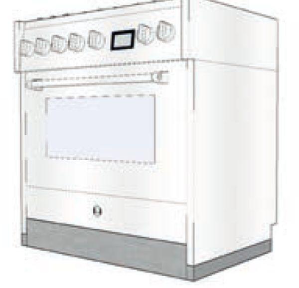 Terasest 5 cm aluse püstik pliidile/moodulile - 100/3 cm, SA-SZ10-T-Q