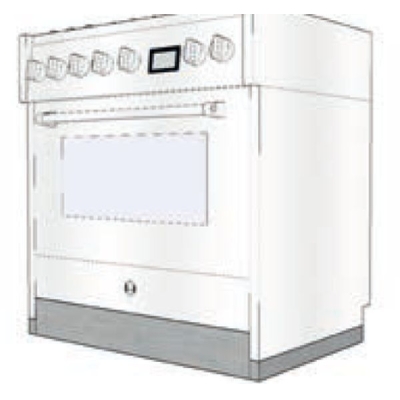 Подставка для печи/модуля стальная 3 см - 100/3 см, SA-AZ10-3-T