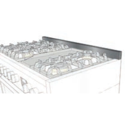 Стальной брызговик высотой 6 см для отдельно стоящих печей 100 см, SA-AG10-Q
