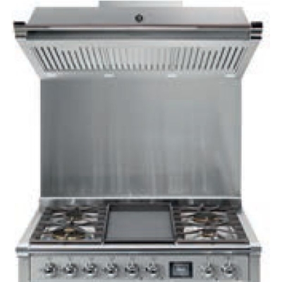 Steel stainless steel back panel - 90 x 75 x 1 cm, ASK90