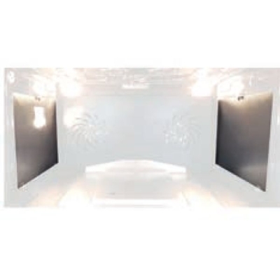 Steel Dirt-repellent stainless steel plates - 1 pair, SA-PCX