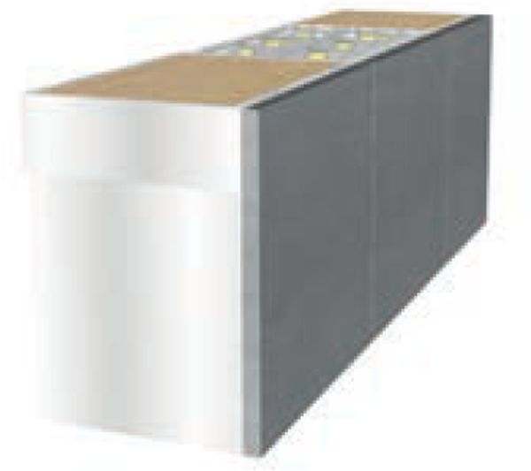 Steel back panel stainless steel 70 cm, SA-BP7