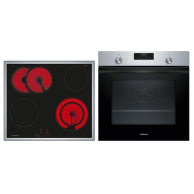 Constructa CX5BS610, sisseehitatud ahju ja elektripliidi komplekt, raamiga, must, garantiiga 5 aastat!