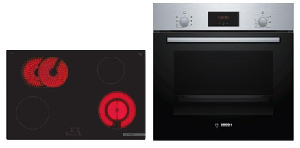 Bosch HBD231BR81, SET sisseehitatud ahi HBF133BR0 + elektripliit PKN811BA2E, kr: A, garantiiga 5 aastat!