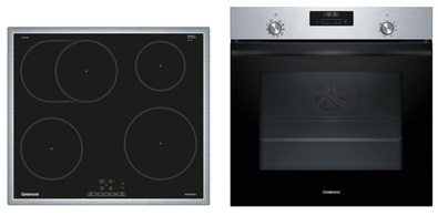 Constructa CX5BI610, комплект встраиваемой духовки и индукционной плиты, с рамкой, черный, с гарантией 5 лет!