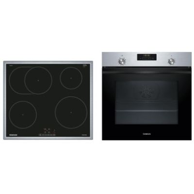 Constructa CX5BI610, sisseehitatud ahju ja induktsioonpliidi komplekt, raamiga, must, garantiiga 5 aastat!