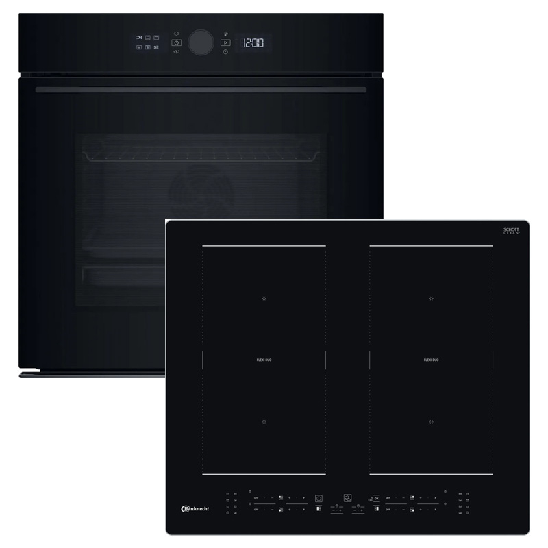 Bauknecht BAKO PYRO, ahju/pliidiplaadi komplekt, BBI5S8PM1SK + BB 8760C AL sh. Airfry ahjuplaat, kr: A+, garantiiga 5 aastat!