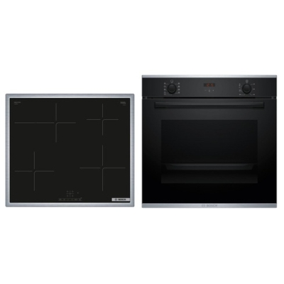 Bosch HBD435FH63, SET sisseehitatud ahi HBA234BB3 ja induktsioonpliidiplaat PIF64KBB5E, must, garantiiga 5 aastat!