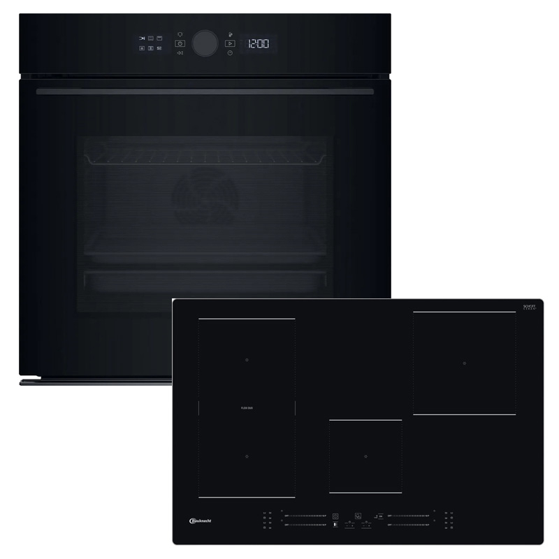 Bauknecht BAKO PYRO 77, комплект духовки/варочной панели, BBI5S8PM1SK + BS 2677C AL, вкл. Противень для жарки, EEK: A+, с гарантией 5 лет!