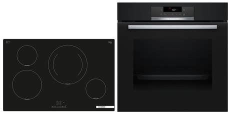 Bosch HBD274FB86, SET built-in oven HBA171BB3 + induction hob PIE811BB5E, EEK: A+, with 5 year guarantee!