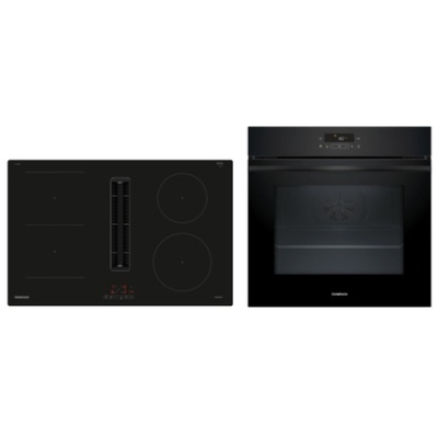 Constructa CX5PM802, sisseehitatud ahju ja induktsioonpliidi komplekt koos õhupuhastiga, raamita, must, garantiiga 5 aastat!