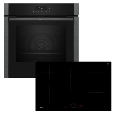 Neff 3MIOSH80IP, SET sisseehitatud ahi B5ACJ7AG3 ja induktsioonpliit T58PHV4C0, EEK: A+, GARANTIIGA 7 AASTA