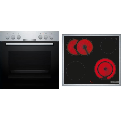 Bosch HND211CS63, sisseehitatud pliidi komplekt HEA510BS3 + elektripliit NKN645GA2E, kr: A, garantiiga 5 aastat!