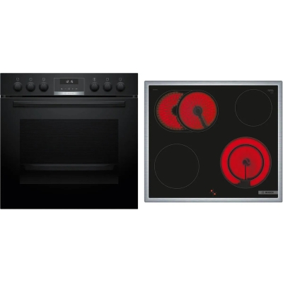 Bosch HND611LS67, SET sisseehitatud pliit ja elektripliit, HEB517BB3 + NKN645GA2E, garantiiga 5 aastat!