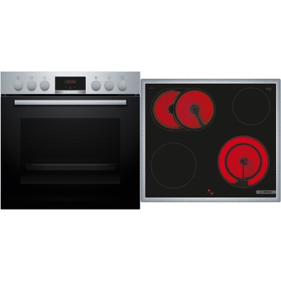 BOSCH HND411LS67, SET sisseehitatud pliit HEB513BS3 + elektripliit NKN645GA2E, garantiiga 5 aastat!