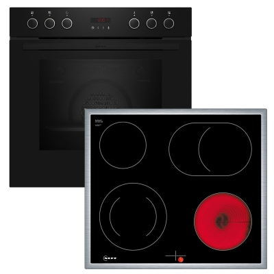 Neff EX4PB0, SET sisseehitatud pliit E2CCG6AK3 ja klaaskeraamiline pliit M16SRF0L0, kr: A+, garantiiga 5 aastat!