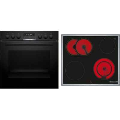 Bosch HND671LS67, SET sisseehitatud pliit ja elektripliit, HEB578BB3 + NKN645GA2E, garantiiga 5 aastat!