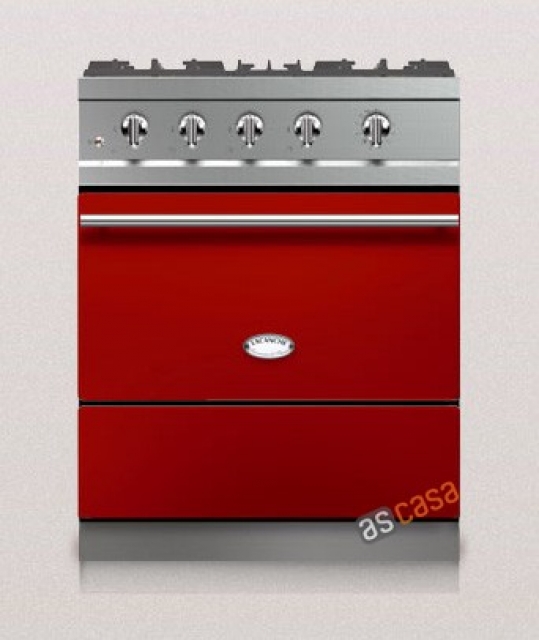 Lacanche Cormatin Modern, cooking station, 70 cm, color cherry red, with 5 year guarantee!