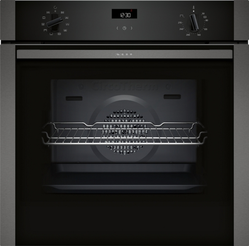 Neff B1ACE4AG0, built-in oven with CircoTherm, Graphite-Grey, EEK: A, WITH 7 YEAR WARRANTY