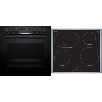 Bosch HND615LS62, SET sisseehitatud pliit ja induktsioonpliit, HEG517BB4 + NIF645CB5E, roostevaba teras, garantiiga 5 aastat!