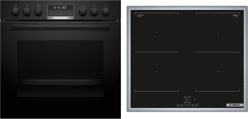 Bosch HND677LS67, SET sisseehitatud pliit ja induktsioonpliit, HEB578BB4 + NVQ645CB6E, garantiiga 5 aastat!