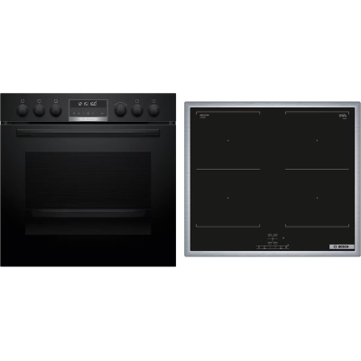 Bosch HND677LS67, SET sisseehitatud pliit ja induktsioonpliit, HEB578BB4 + NVQ645CB6E, garantiiga 5 aastat!