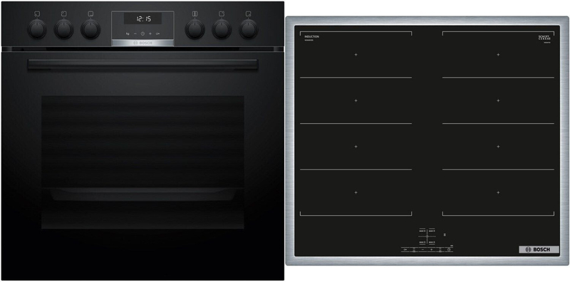 Bosch HND619LS67, SET sisseehitatud pliit ja induktsioonpliit, HEB517BB4 + NXX645CB5E, garantiiga 5 aastat!