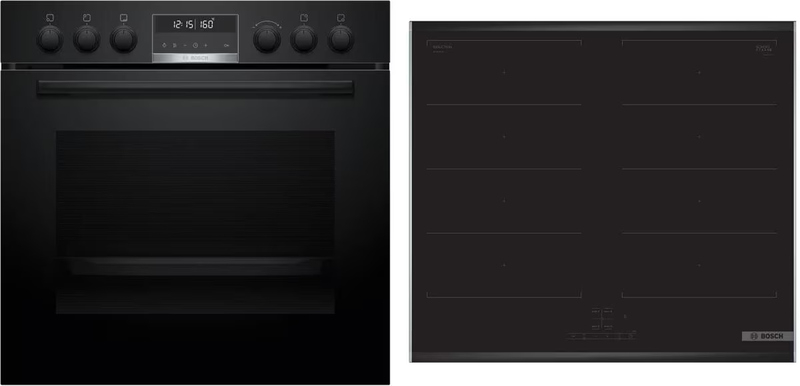 Bosch HND679LS67, КОМПЛЕКТ встраиваемой плиты и индукционной варочной панели, HEB578BB4 + NXX675CB5E, с гарантией 5 лет!