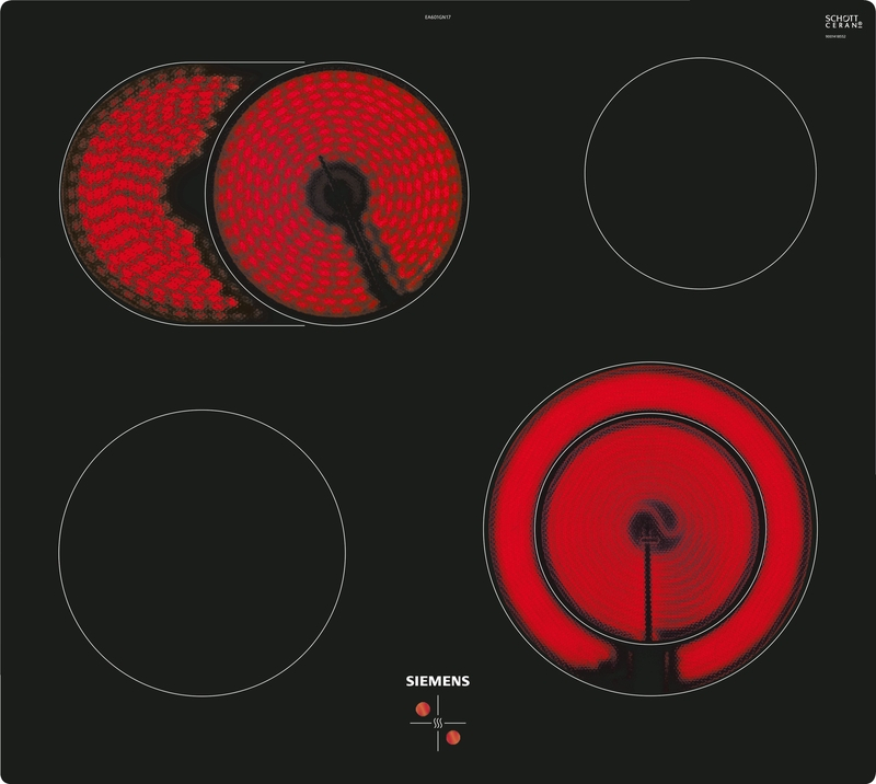 Siemens EA601GN17, iQ300, electric hob, 60 cm, stove-controlled, black, flush (integrated), 5 year guarantee!