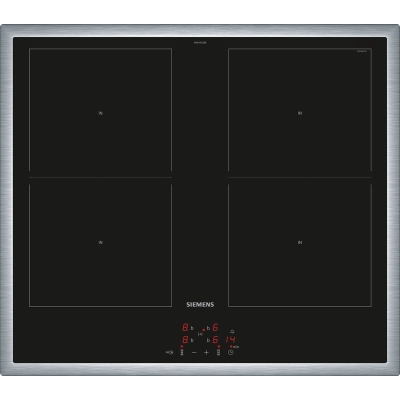 Siemens EM645CQB6E, iQ500, induktsioonpliit, 60 cm, pliidiga juhitav, must, raamiga, garantii 5 aastat!