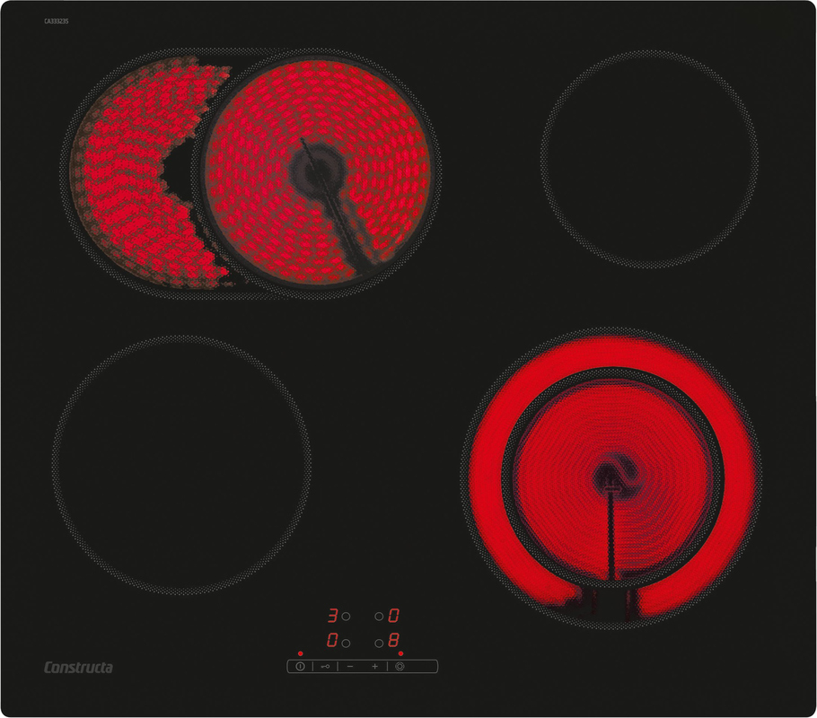 Constructa CA333235, elektripliit, 60 cm, must, raamita, garantiiga 5 aastat!