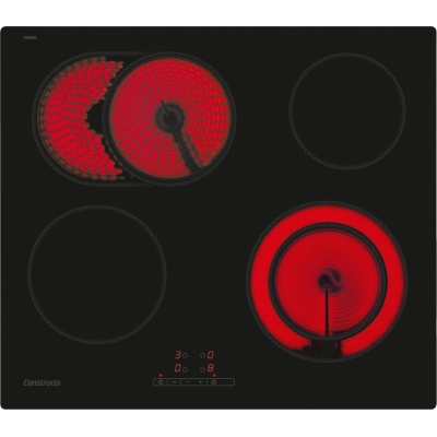 Constructa CA333235, elektripliit, 60 cm, must, raamita, garantiiga 5 aastat!