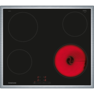 Constructa CA321255, elektriline klaaskeraamiline pliit, 60 cm, roostevaba terasraam, garantiiga 5 aastat!