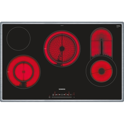 Siemens ET845FCP1D, iQ300, electric hob, 80 cm, black, with frame, 5 year guarantee