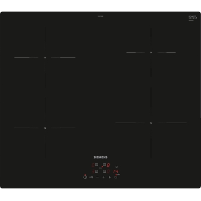 Siemens EU611BEB6E, iQ100, induktsioonpliit, 60 cm, must, raamita, garantii 5 aastat