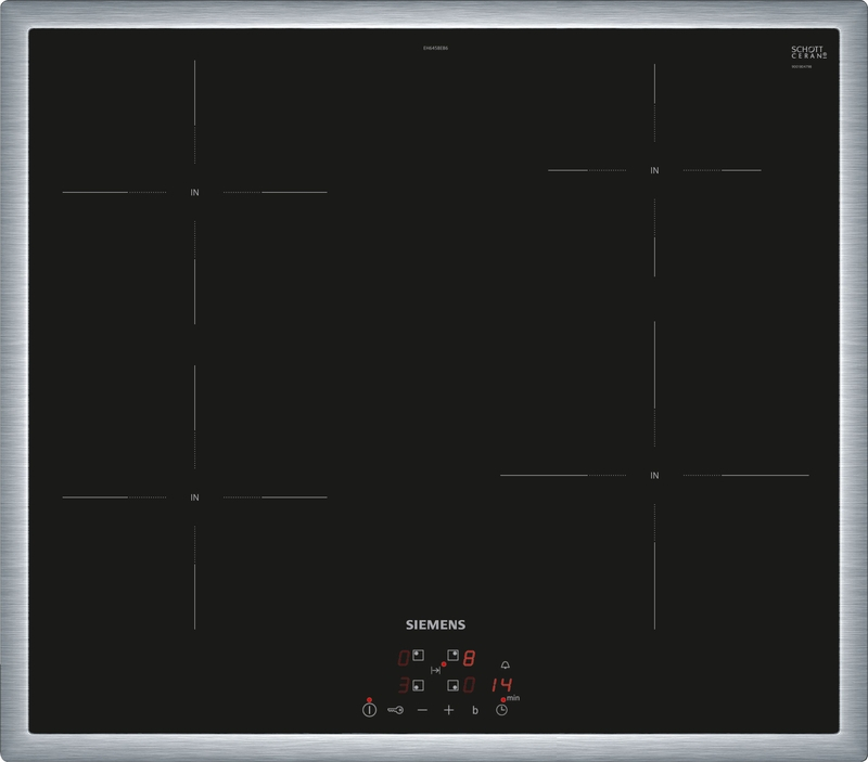 Siemens EH645BEB6E, iQ100, induktsioonpliit, 60 cm, must, raamiga, garantii 5 aastat!