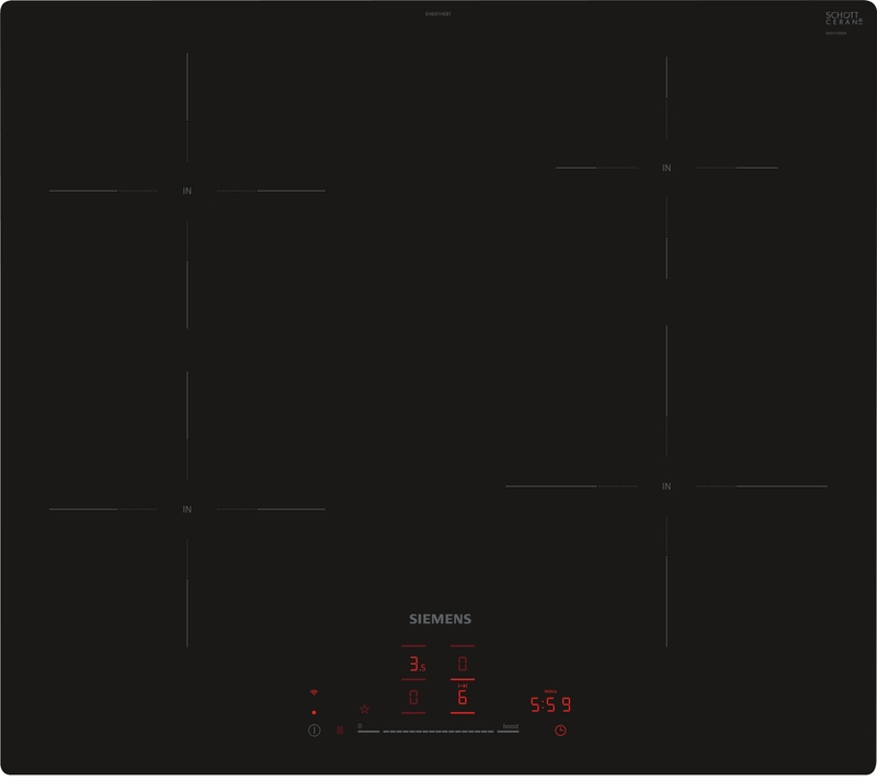 Siemens EH601HEB1E, iQ100, induction hob, 60 cm, black, flush (integrated), 5 year guarantee!