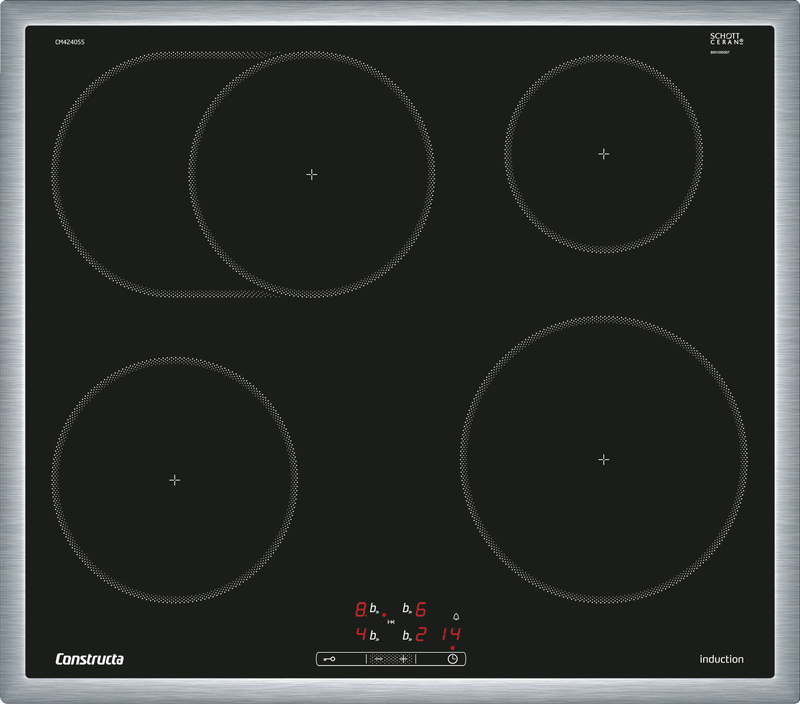 Constructa CM424055, индукционная варочная панель, с управлением, 60 см, черная, с рамкой, с гарантией 5 лет!